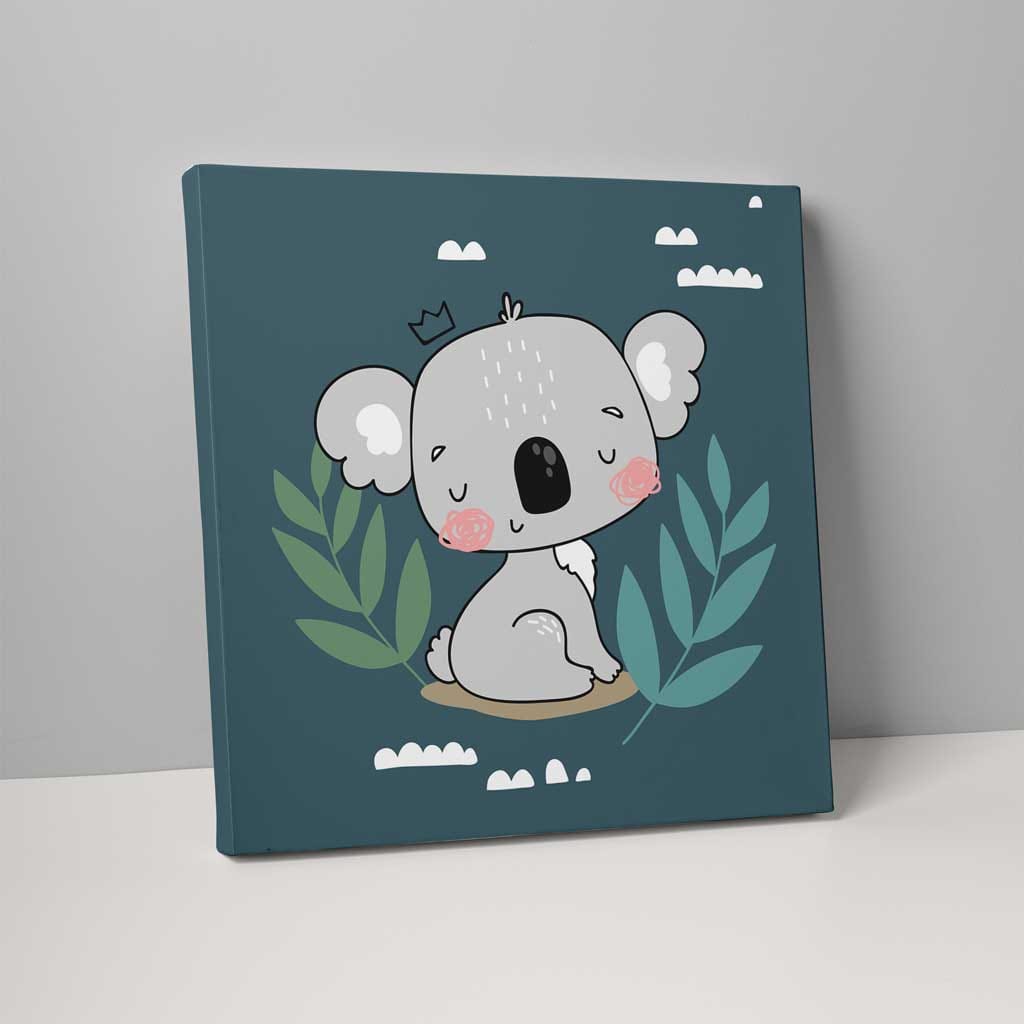 Boho Koala Jungle Canvas Wall Art