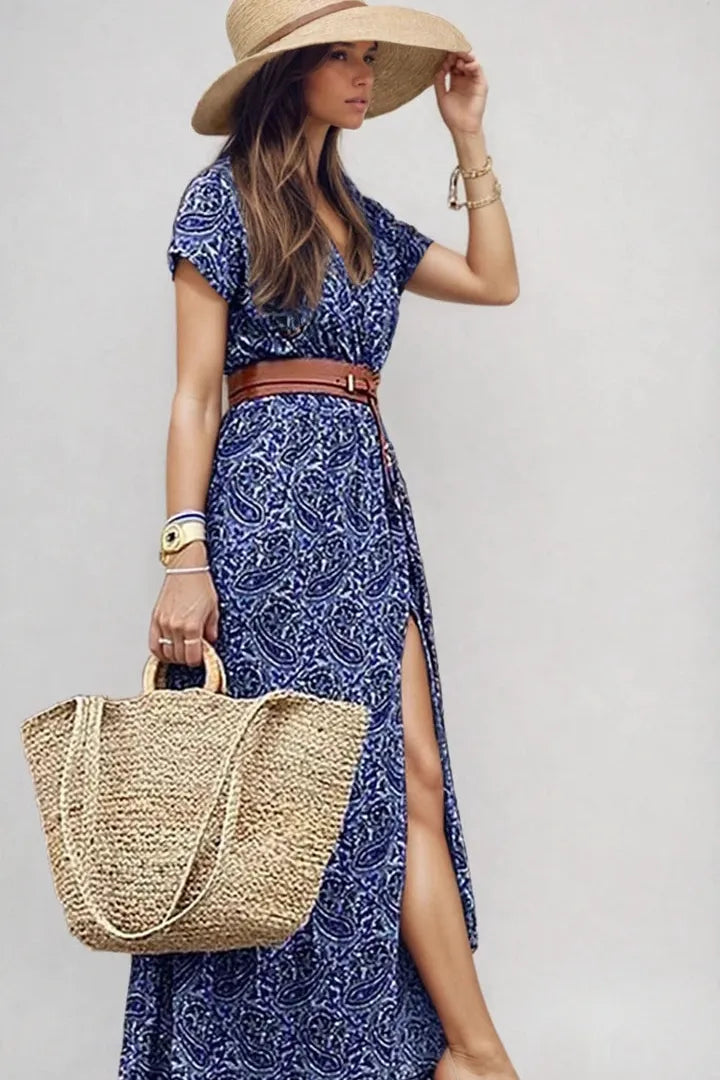 Desiree - Boho Paisley Dress