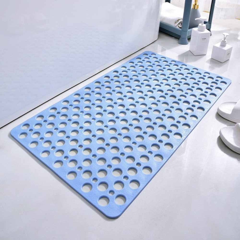Non-Slip Shower Mat with Suction Cups and Drainage Holes, 16x28 Inch