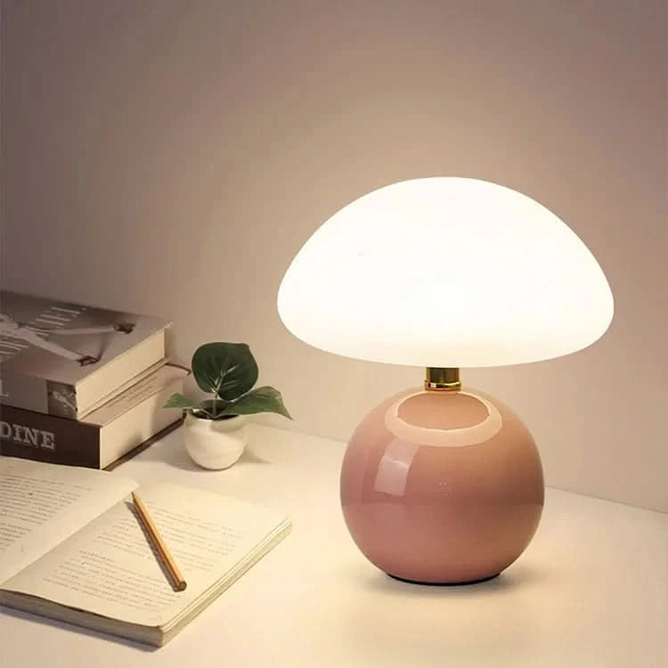 Blush Cloud Ceramic LED Table Lamp with Adjustable Color Temperature