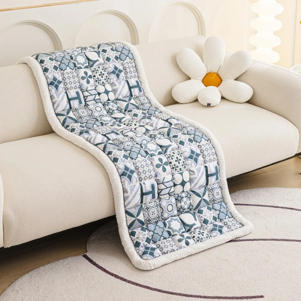 Bohemian Quilted Sofa Cover with Non-Slip Backing
