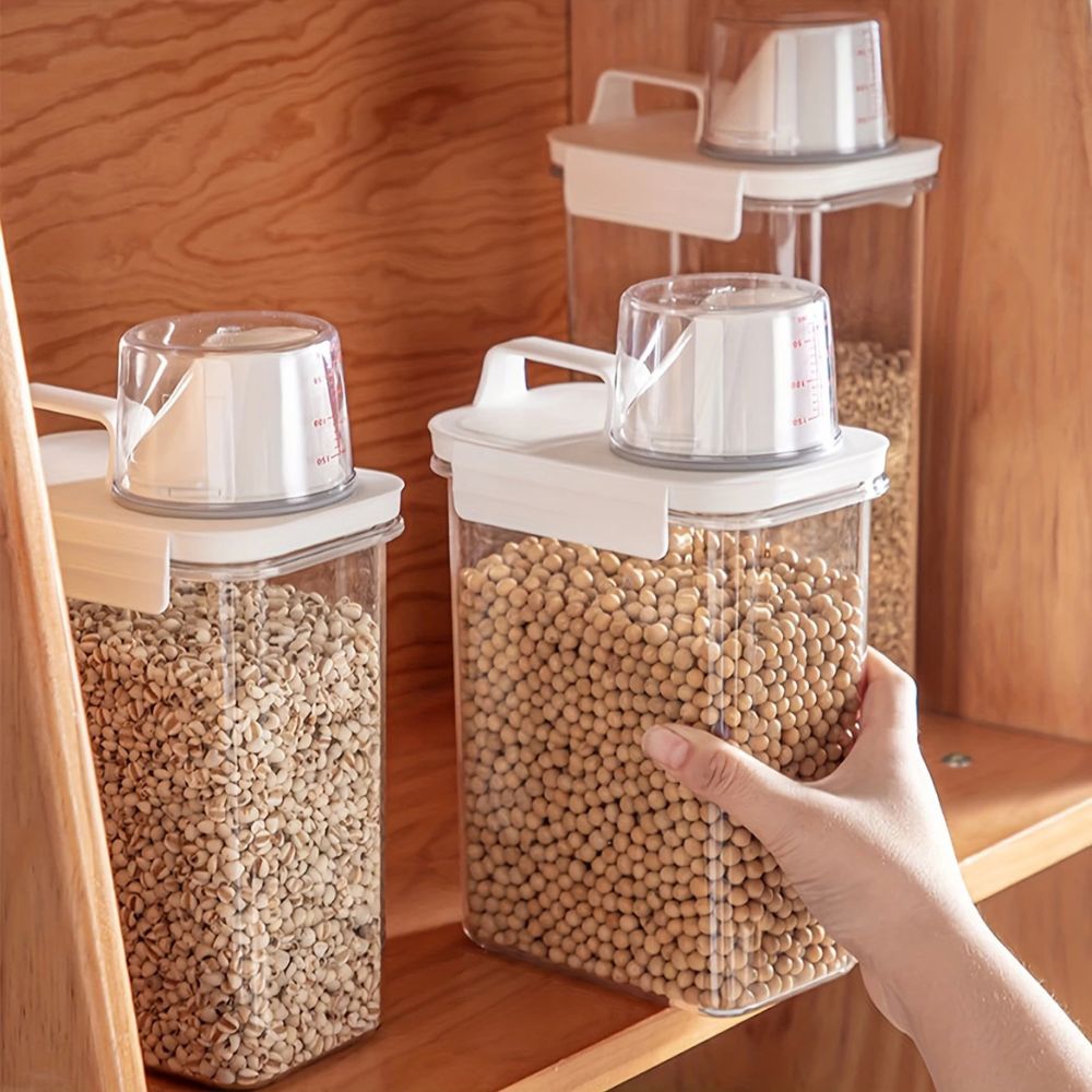 Clear Stackable Cereal and Grain Storage Container