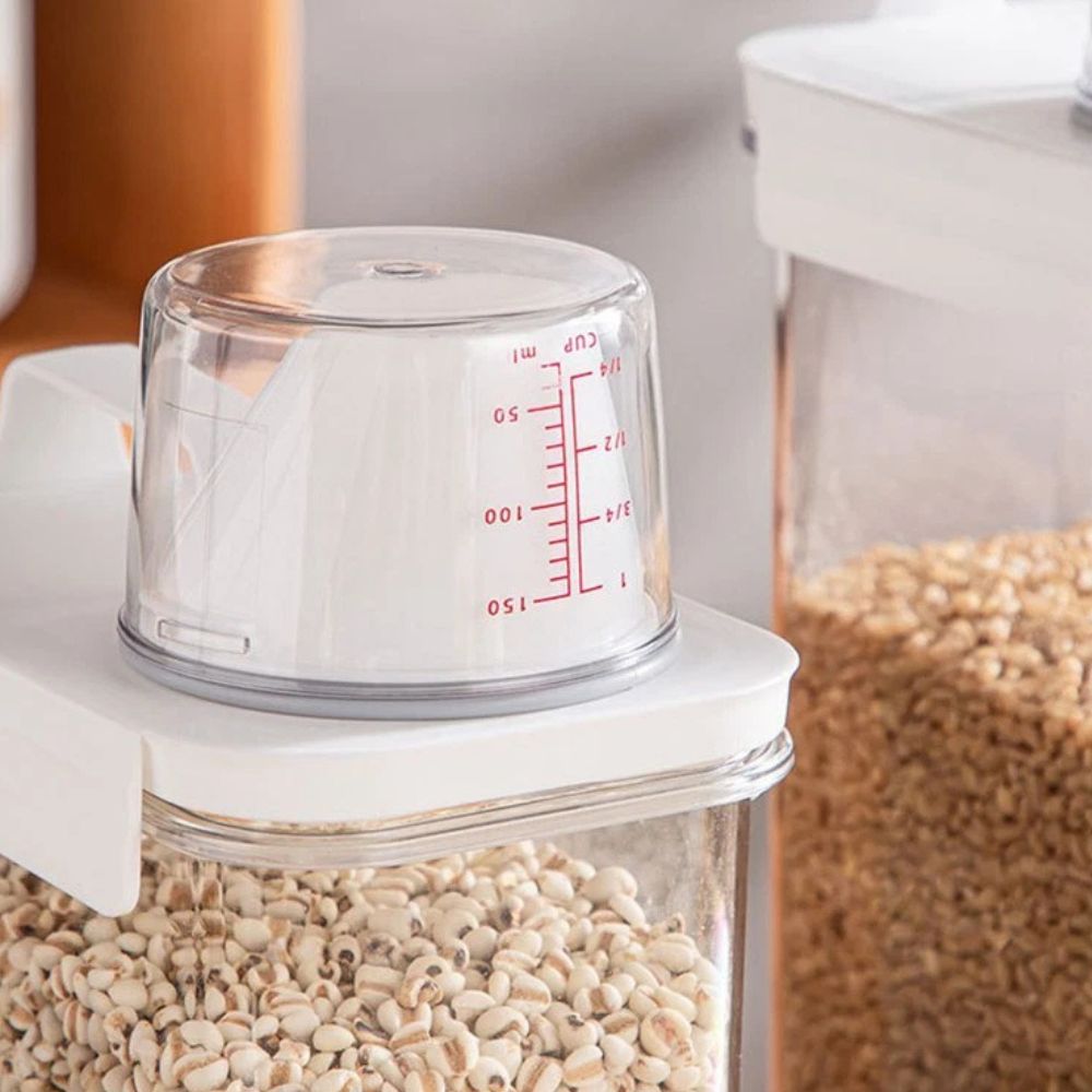 Clear Stackable Cereal and Grain Storage Container