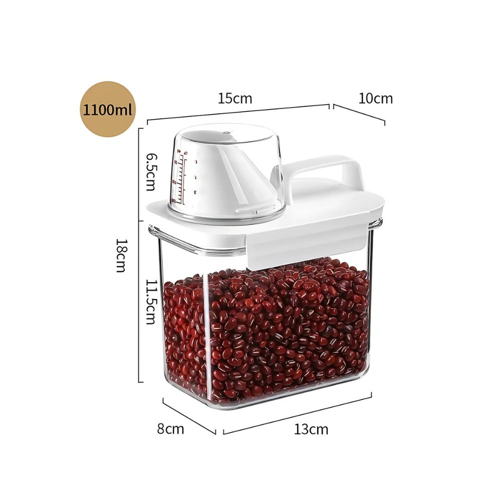 Clear Stackable Cereal and Grain Storage Container