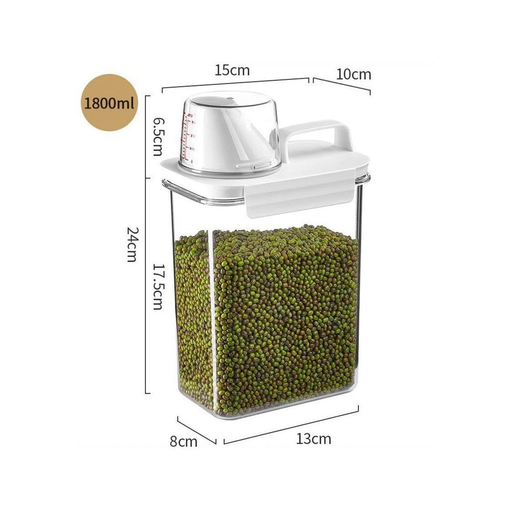 Clear Stackable Cereal and Grain Storage Container