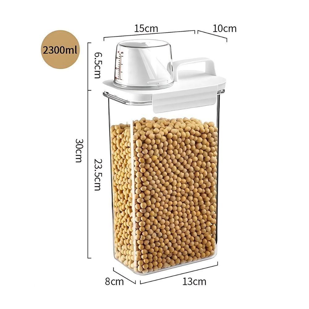 Clear Stackable Cereal and Grain Storage Container