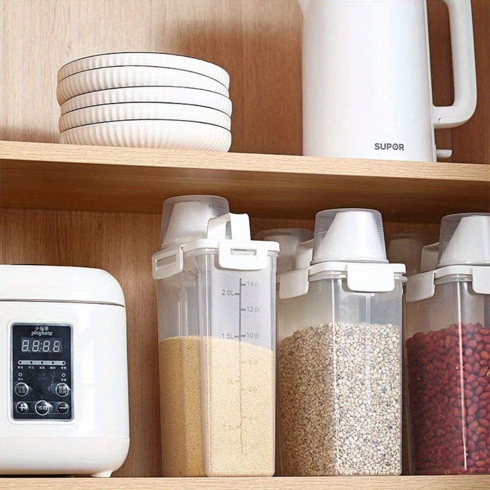 Clear Stackable Cereal and Grain Storage Container
