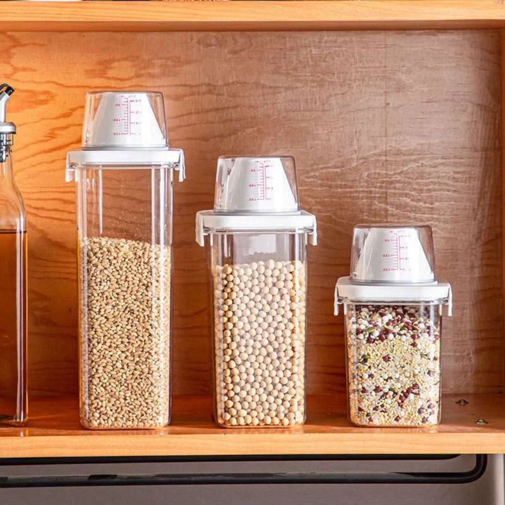 Clear Stackable Cereal and Grain Storage Container