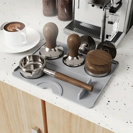 Silicone Espresso Tamper Mat with Tool Organizer