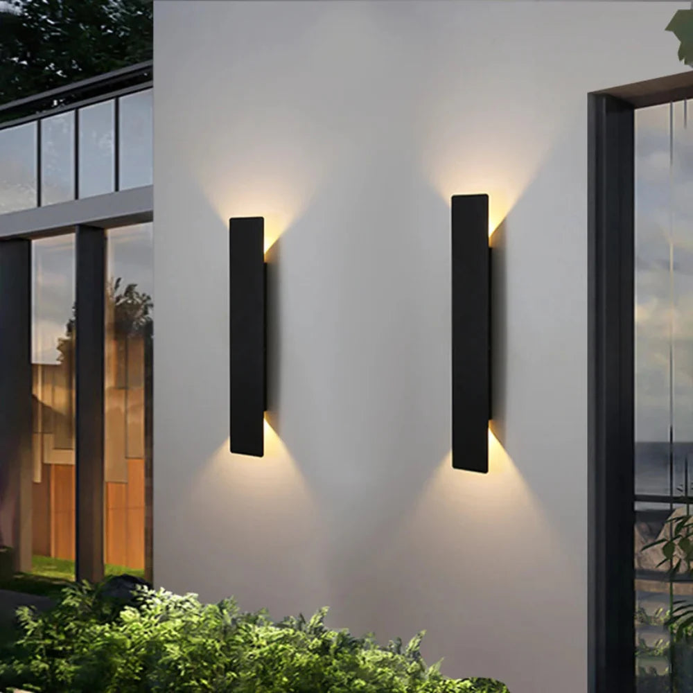 Elegant Waterproof LED Outdoor Wall Lamp with Up and Down Lighting