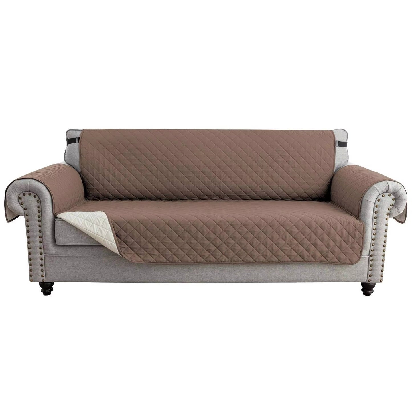 Reversible Water Resistant Sofa Cover for 3 Cushion Couch