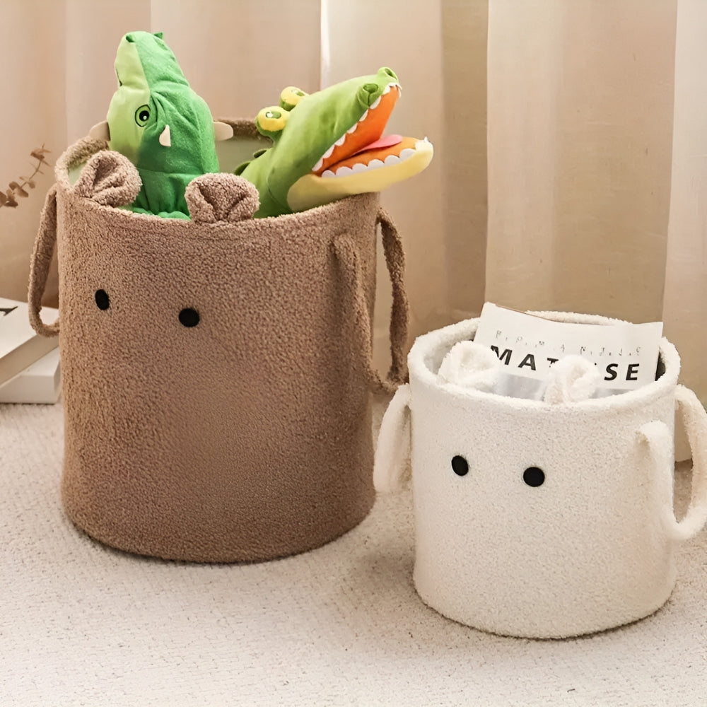 Lamb-Shaped Microfiber Laundry Storage Bin