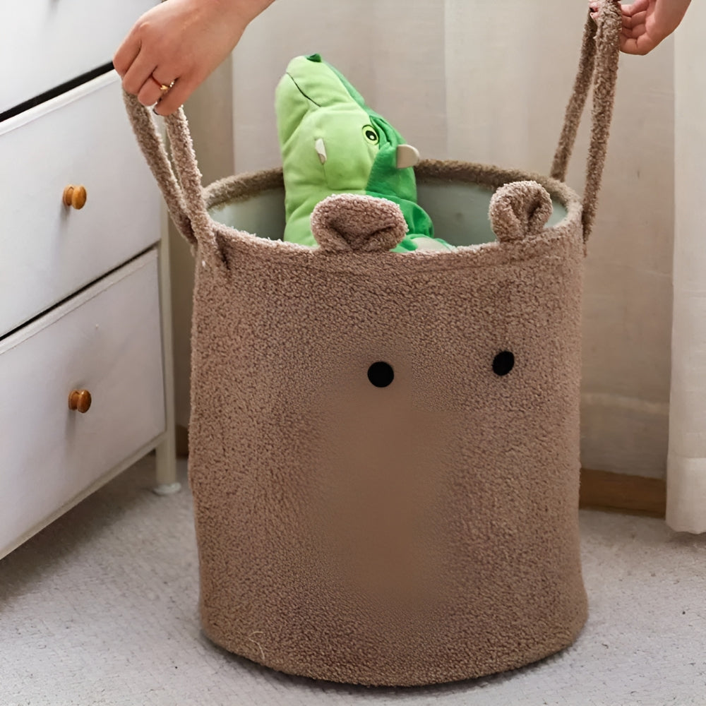 Lamb-Shaped Microfiber Laundry Storage Bin