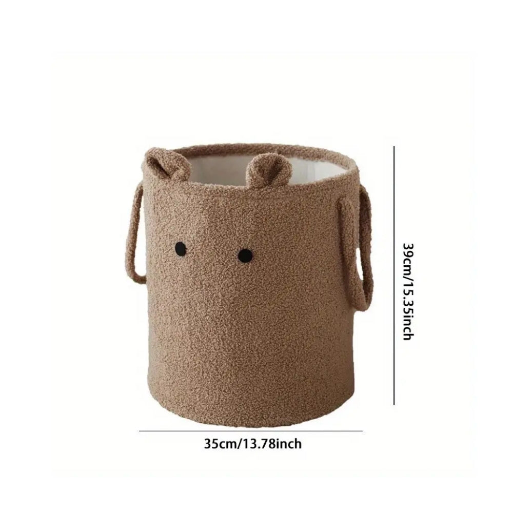 Lamb-Shaped Microfiber Laundry Storage Bin