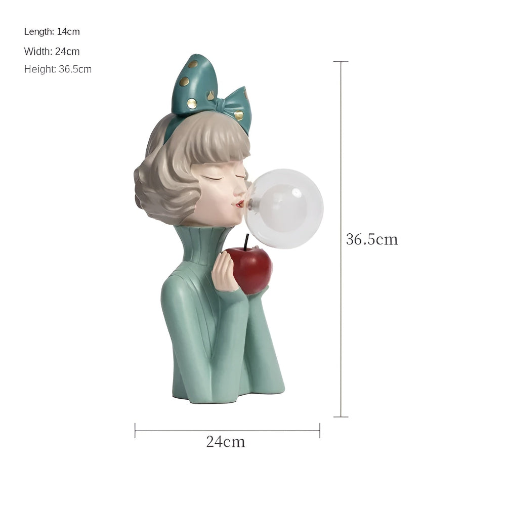 Fairy Table Lamp with LED Light – Enchanting Cartoon Girl Design