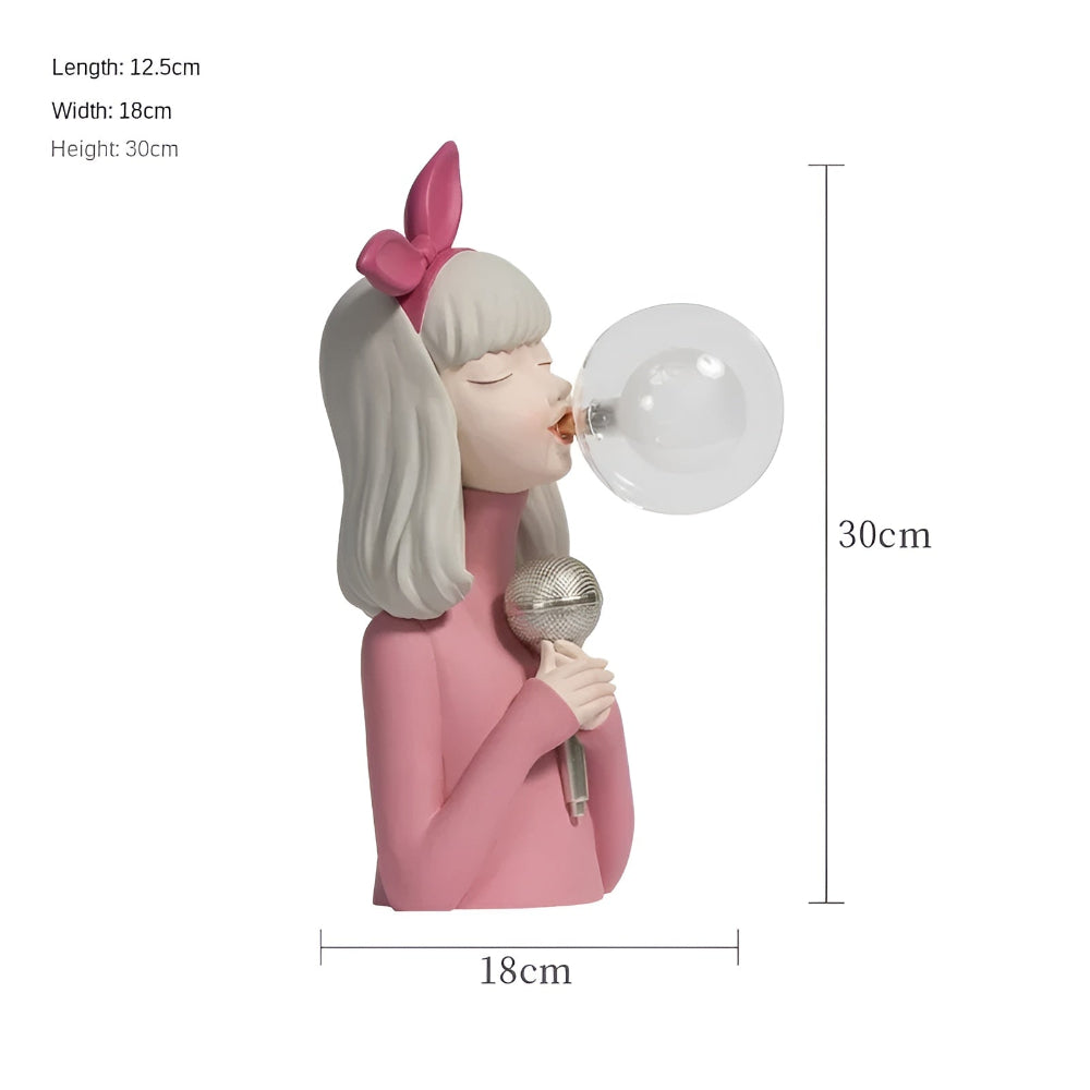Fairy Table Lamp with LED Light – Enchanting Cartoon Girl Design