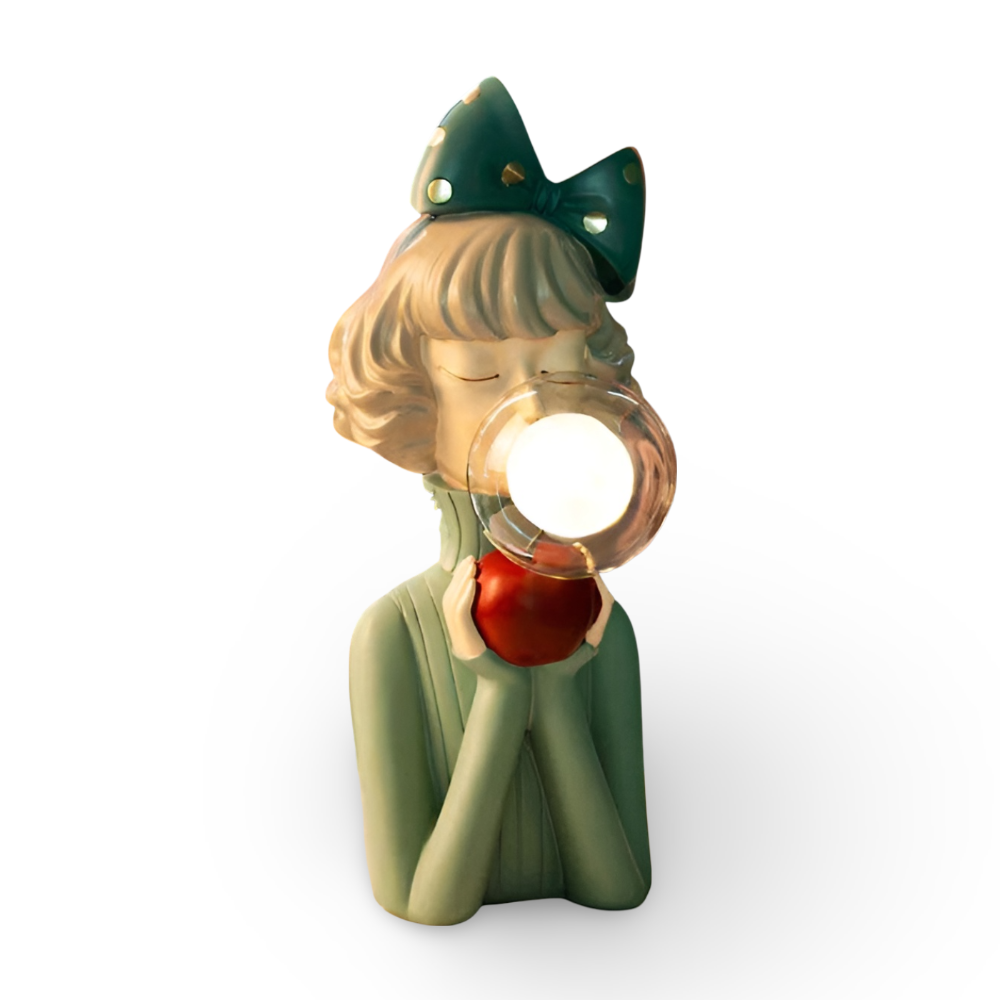Fairy Table Lamp with LED Light – Enchanting Cartoon Girl Design