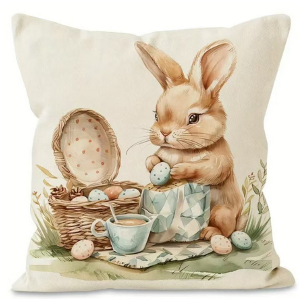 Easter Bunny Cushion Covers Set of 4