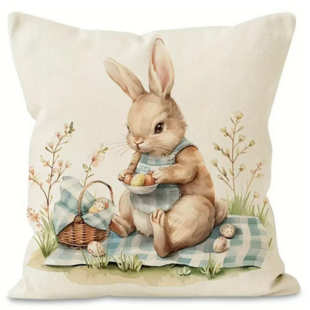 Easter Bunny Cushion Covers Set of 4