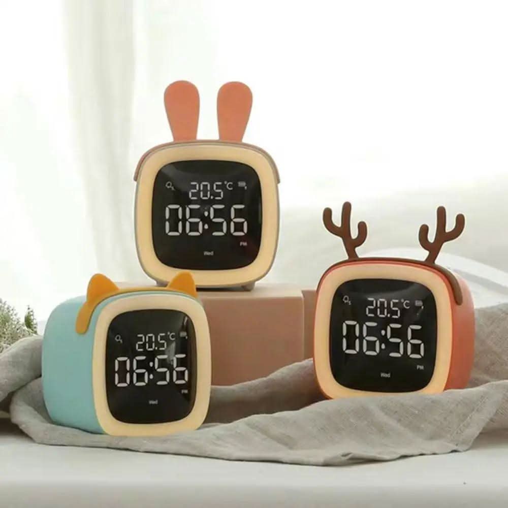 Children's LED Alarm Clock with Gentle Night Light