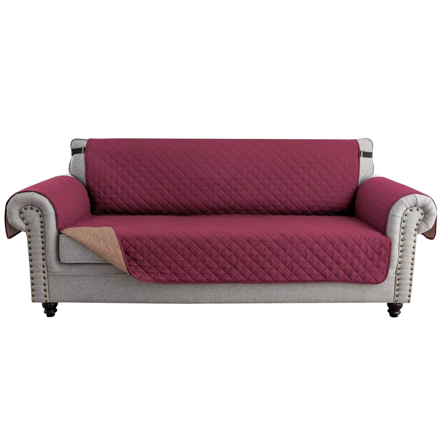 Reversible Water Resistant Sofa Cover for 3 Cushion Couch