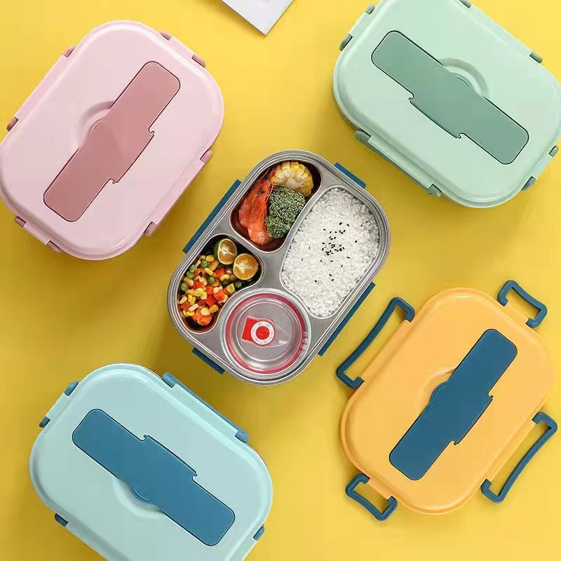Stainless Steel Thermal Bento Lunch Box with Compartments