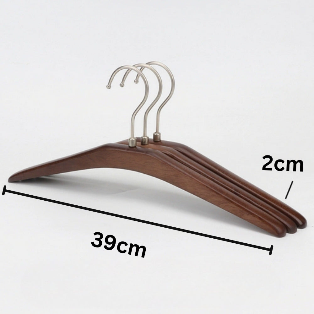 Wooden Non-Slip Clothing Hangers for Closet Organization