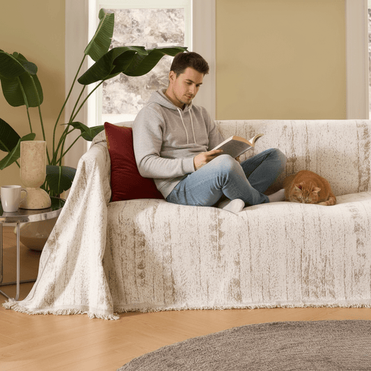 Chenille Sofa Cover - Elegant and Easy Care