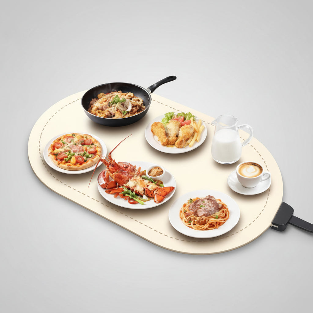 Electric Food Warming Mat with Adjustable Temperature Timer