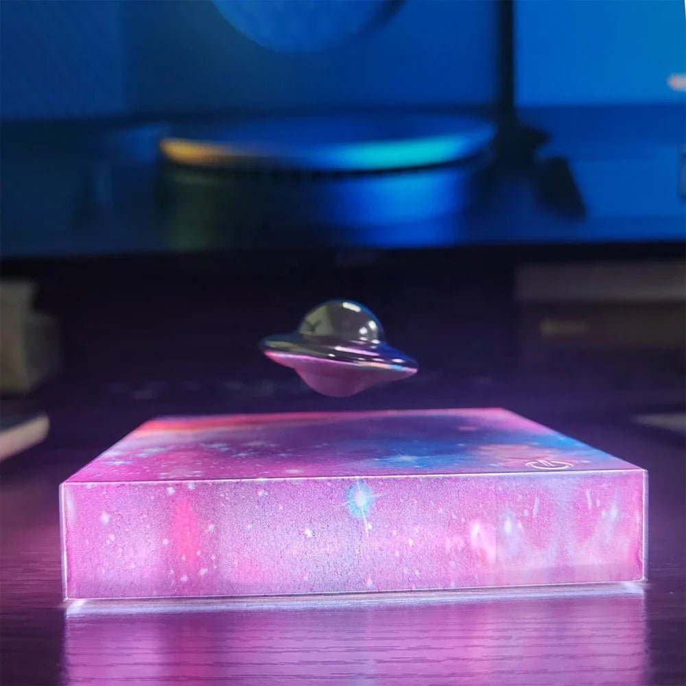 Floating Spaceship LED Night Light with Magnetic Levitation