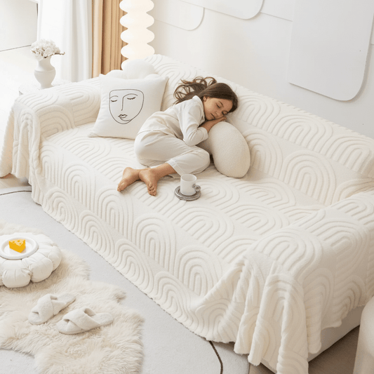 Thick Quilted Non-Slip Sofa Cover for Furniture Protection