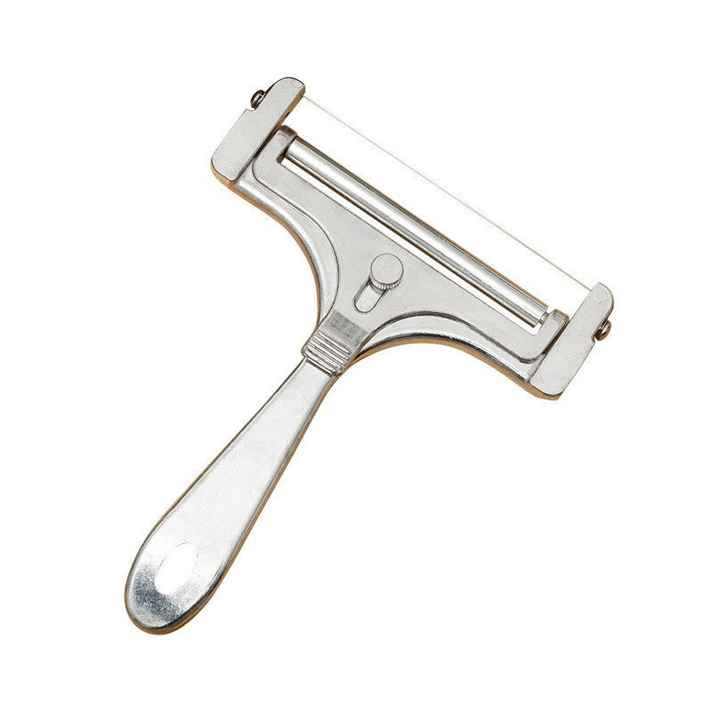 Adjustable Stainless Steel Cheese Slicer with Comfortable Handle