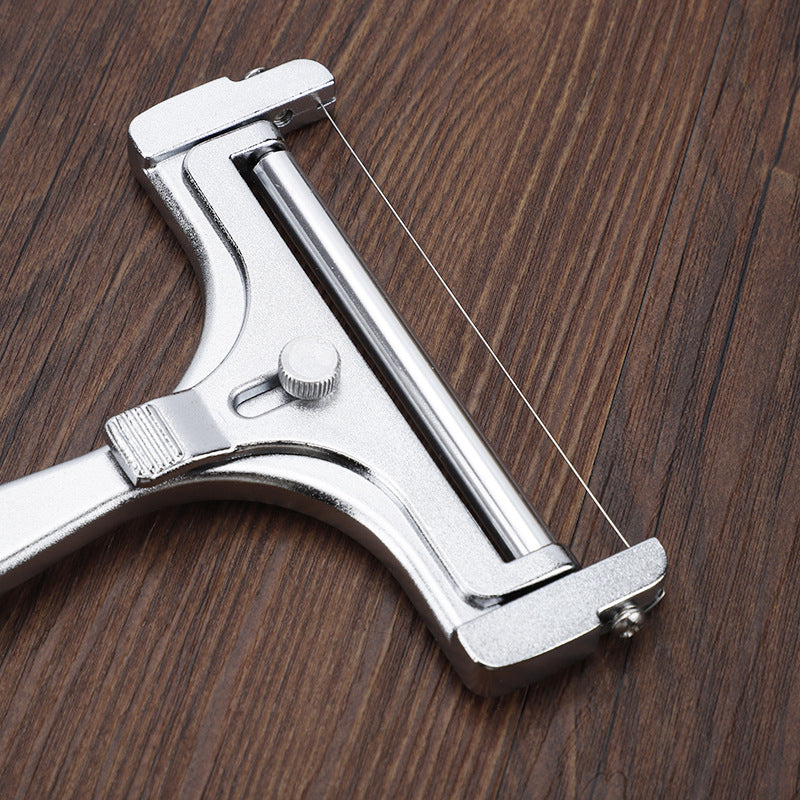 Adjustable Stainless Steel Cheese Slicer with Comfortable Handle