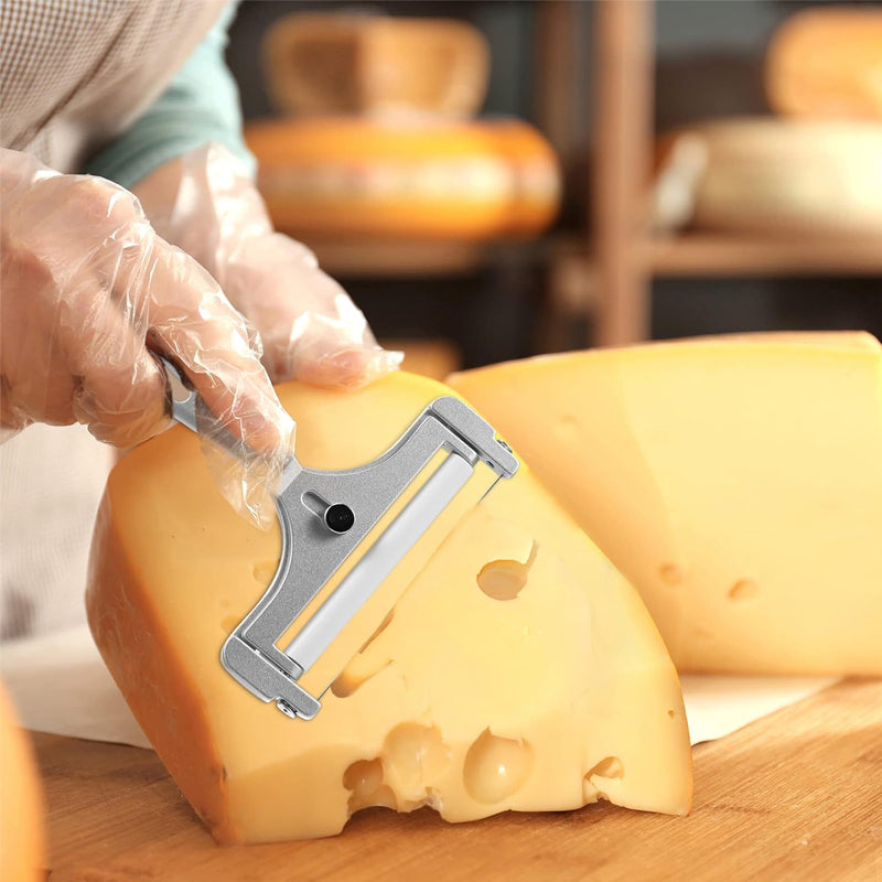Adjustable Stainless Steel Cheese Slicer with Comfortable Handle