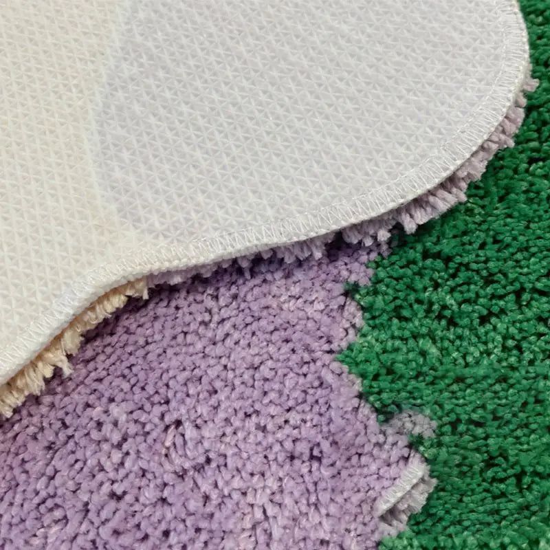 Tufted Wave Pattern Runner Rug 18x48 Inch