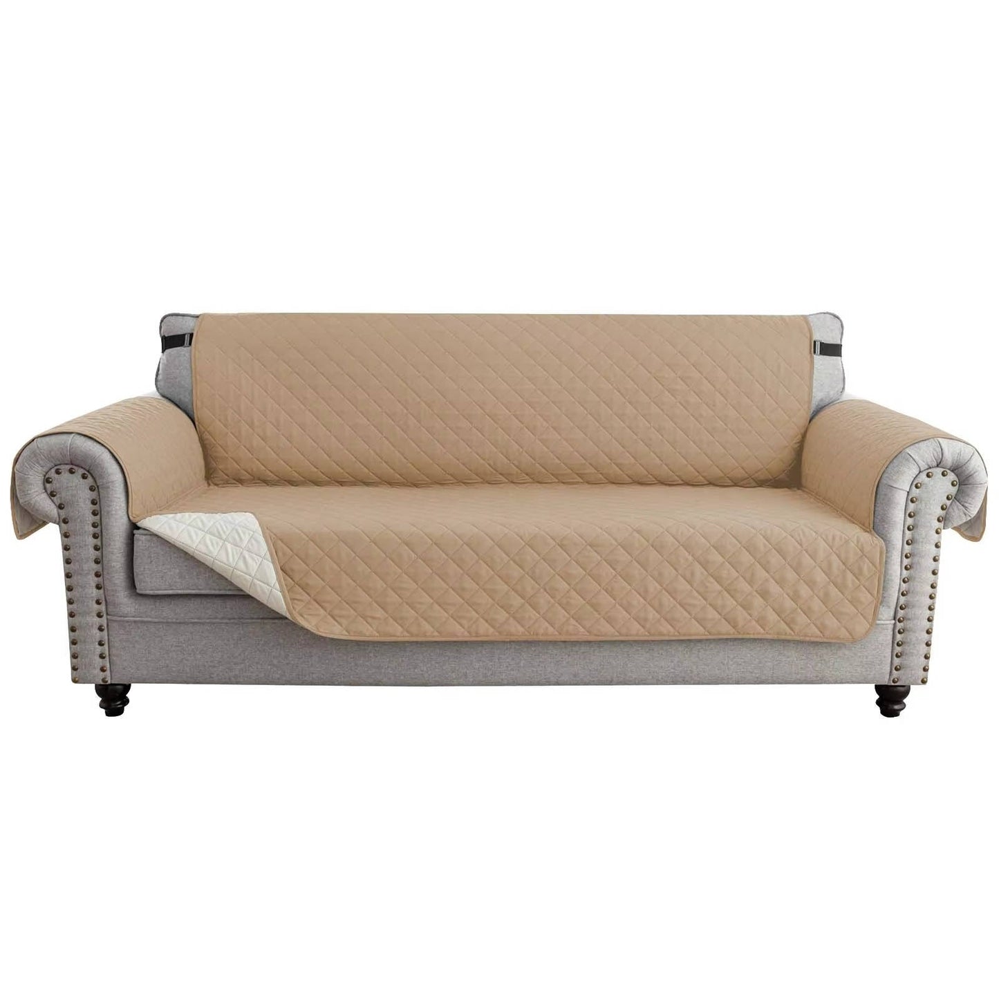 Reversible Water Resistant Sofa Cover for 3 Cushion Couch