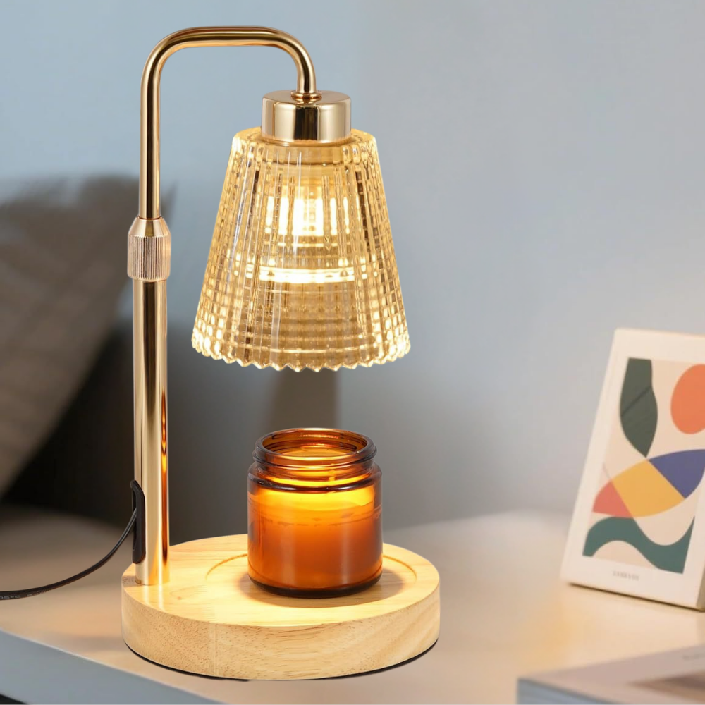 Dimmable Adjustable Height Candle Warmer Lamp with Timer