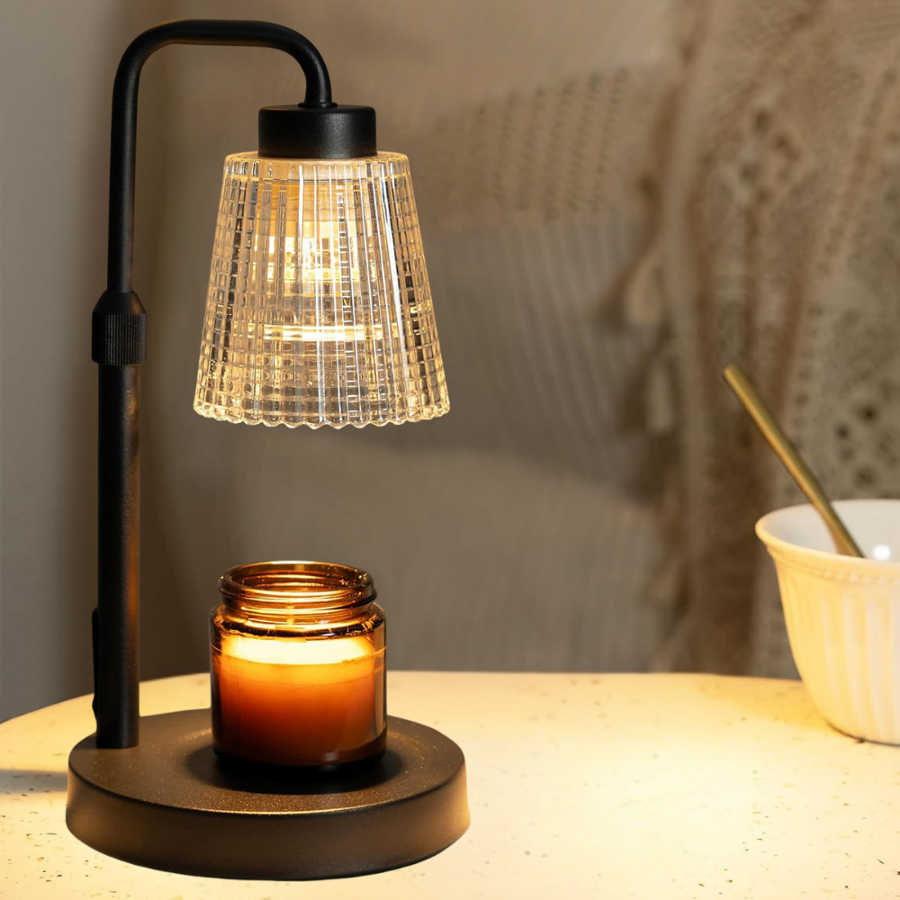 Dimmable Adjustable Height Candle Warmer Lamp with Timer