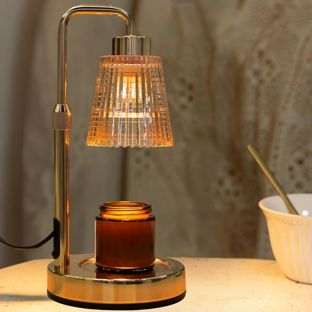 Dimmable Adjustable Height Candle Warmer Lamp with Timer