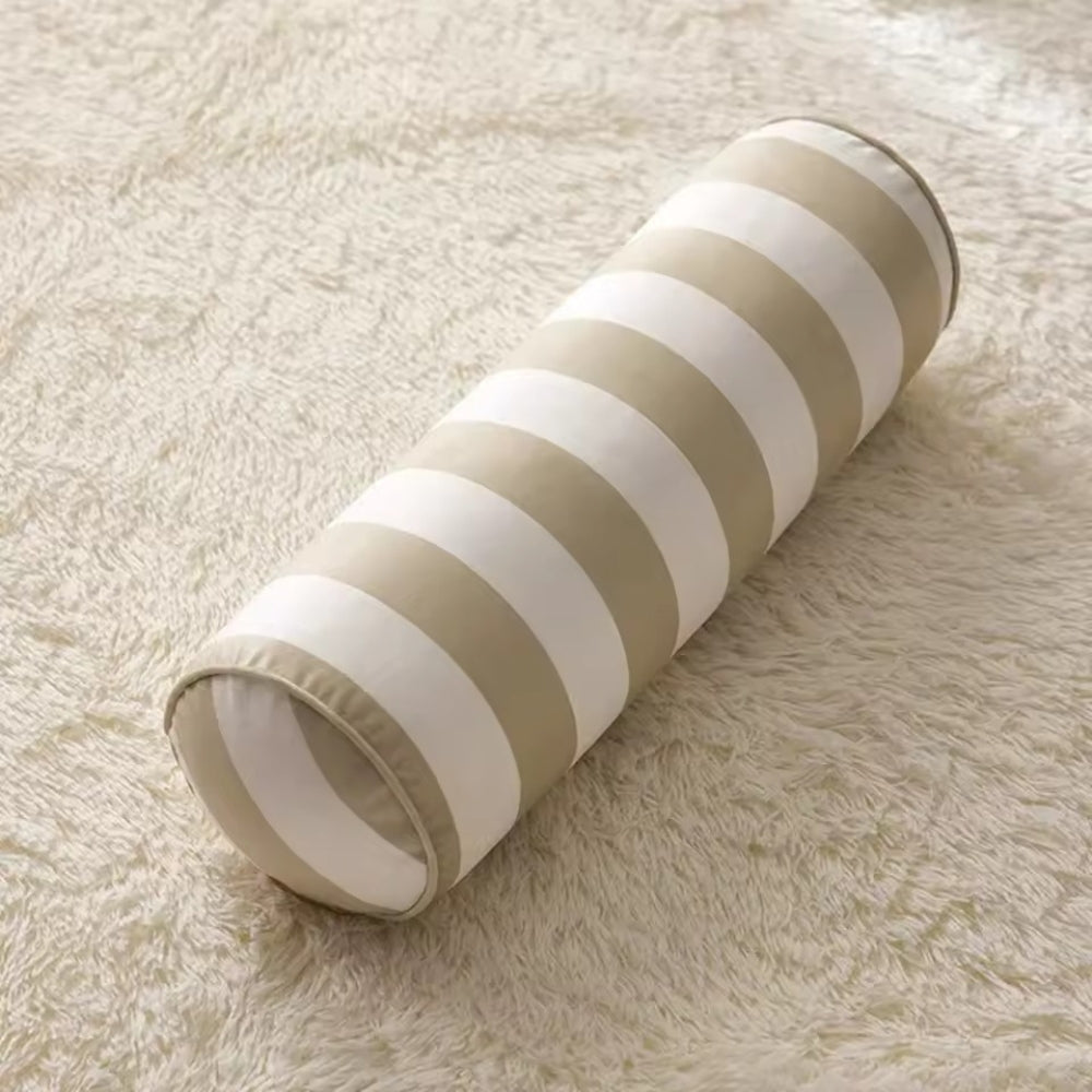 Candy Stripe Microfiber Cylindrical Cushion