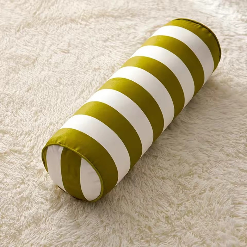 Candy Stripe Microfiber Cylindrical Cushion