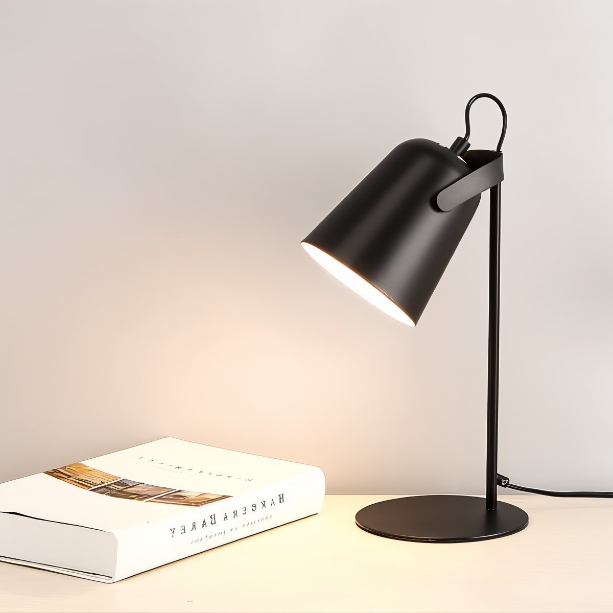 Adjustable Nordic Yellow Macaron Desk Lamp for Reading and Study