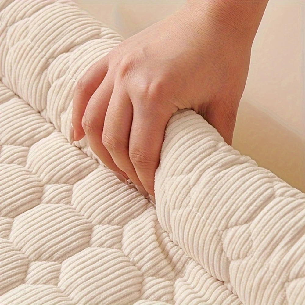 Quilted Non-Slip Bolster Pet Bed for Small to Medium Dogs
