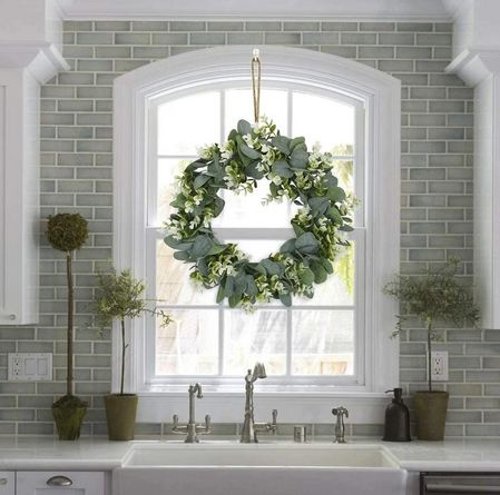Artificial Eucalyptus Wreath for Home Decor