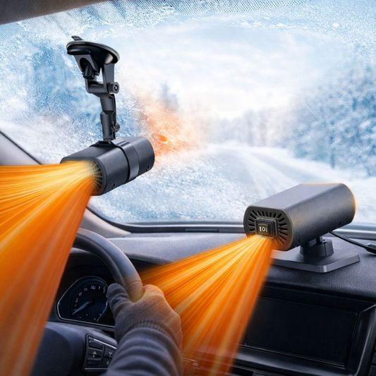 Portable 12V Car Heater and Windshield Defroster with Adjustable Airflow