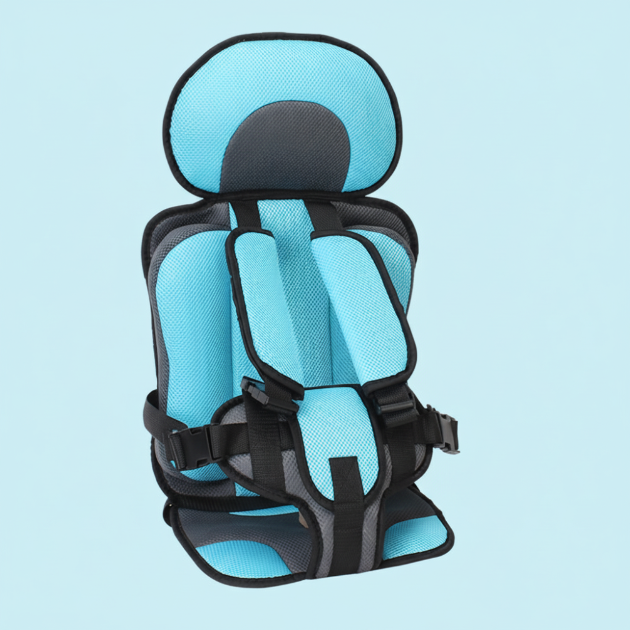 Portable Kids Car Seat Booster with 5-Point Harness