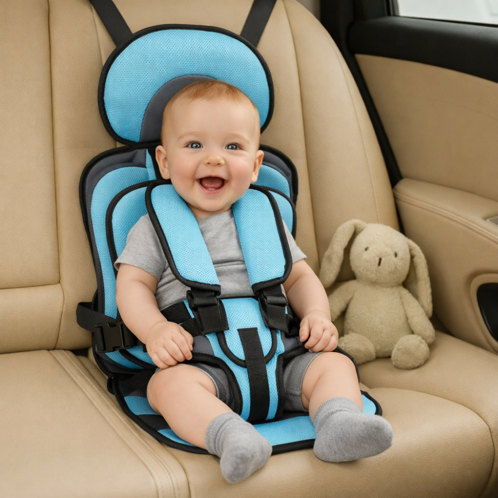 Portable Kids Car Seat Booster with 5-Point Harness