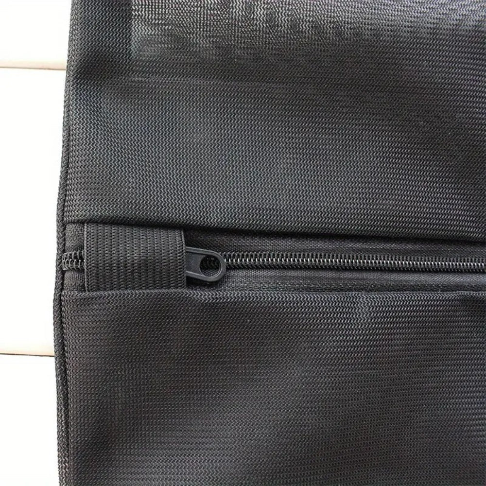 Durable Black Mesh Laundry Bag for Delicates and Bulky Items