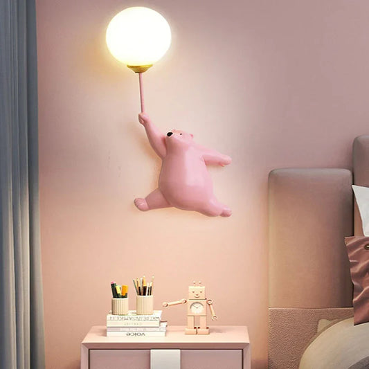 Cartoon Wall Lamp for Kids with Soft Glow