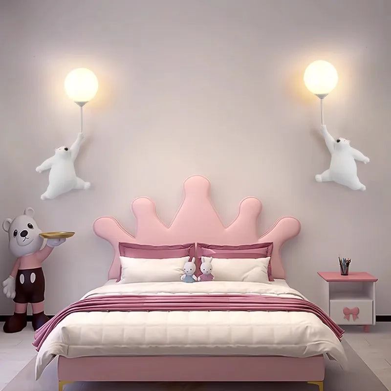 3D Moon Cartoon Wall Light for Kids
